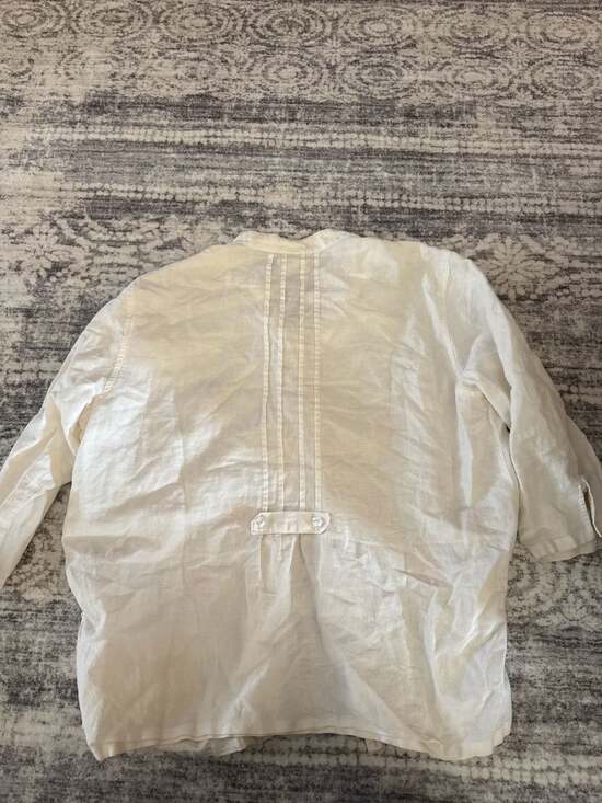 Erika cotton and linen floral top - Picture 5 of 5